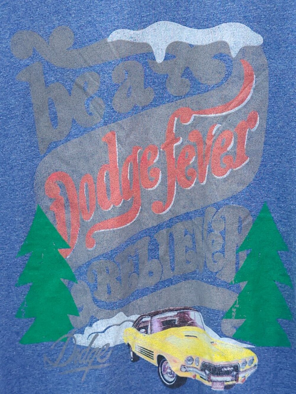 DODGE Fever Believer T-shirt Men's Size Large OFFICIAL Dodge Challenger